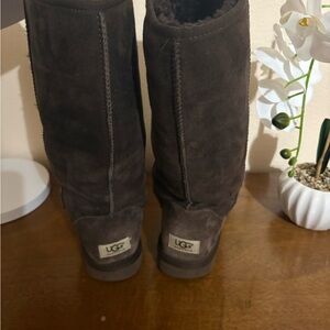 UGG Dark Brown Leather Boots